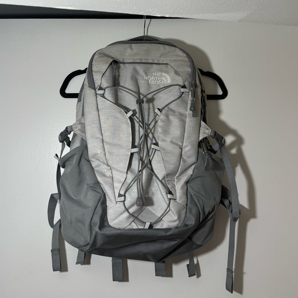 The North Face Light Gray Borealis Backpack